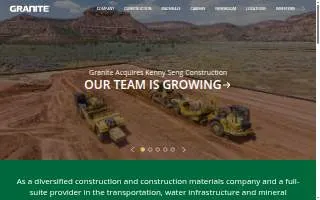 Granite Construction Company of Lansing website