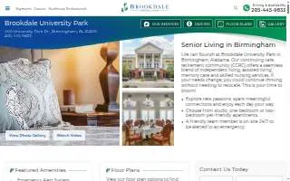 Brookdale University Park of Birmingham website