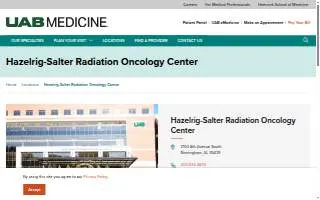 Hazelrig Salter Radiation Oncology Center website