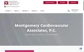 Montgomery Cardiovascular Associates PC website