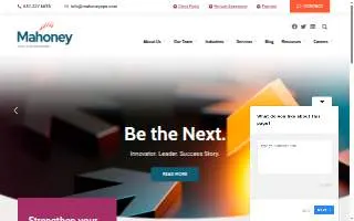 Mahoney | CPAs and Advisors website