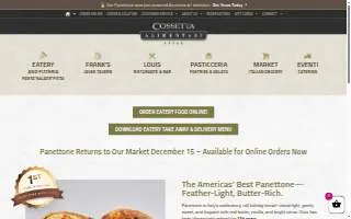 Cossetta Eventi of St. Paul website