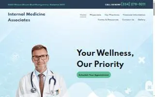 Internal Medicine Associates of Montgomery, P.C. website