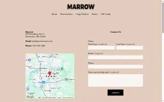 Marrow website