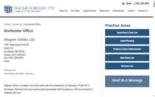 Wagner Oehler, Ltd. website