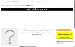 The Apothecary of Kansas City website