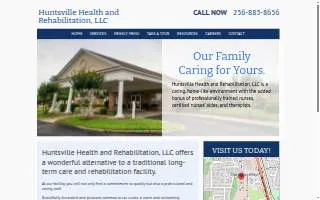 Huntsville Health and Rehabilitation, LLC website