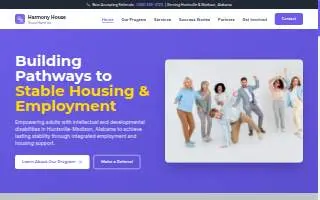 Harmony House Group Home Inc website