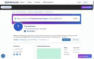 Team Real Estate Springfield website