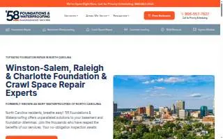 '58 Foundations & Waterproofing of Thomasville website