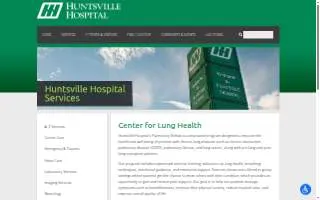 Huntsville Hospital Pulmonary Rehab website