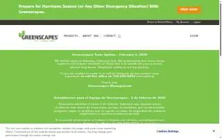 Greenscapes Lawn and Landscape website