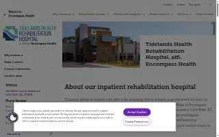 Tidelands Health Rehabilitation Hospital, affl. Encompass Health website
