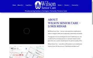 Loris Rehab & Nursing Center website