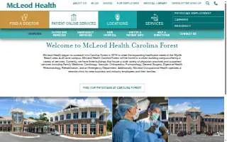 McLeod Pediatric Rehabilitation - Carolina Forest website