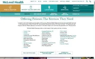 McLeod Seacoast Cardiac Rehabilitation website