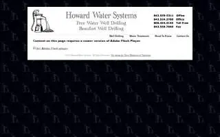 Howard Well Drilling And Water Treatment Systems website