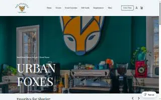 Urban Foxes website