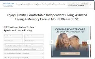 The Palms of Mt. Pleasant website
