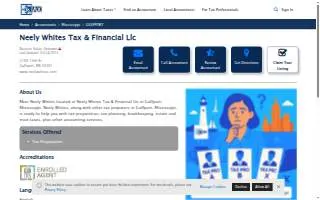 Neely Whites Tax & Financial, LLC website