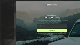 Huckleberry Landscape & Property Services website