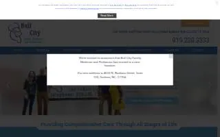 Bull City Family Chiropractic website