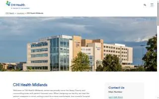 CHI Health Midlands website