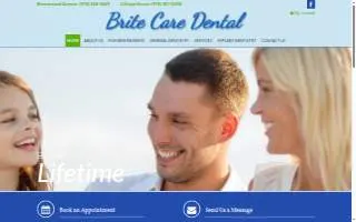 Brite Care Dental website