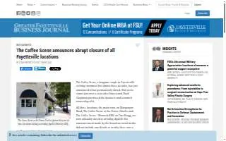 The Coffee Scene website