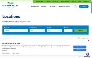 Cape Fear Valley Primary Care - Fayetteville Family website