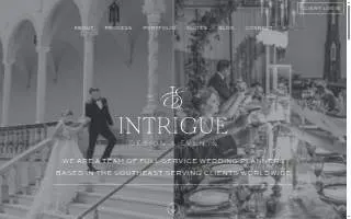 Intrigue Design & Events of Charleston website