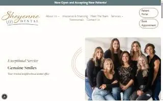 Sheyenne Dental of Fargo website