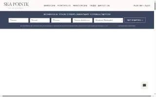 Sea Pointe Design & Remodel of Irvine website