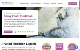 Spray Foam Genie Charleston website