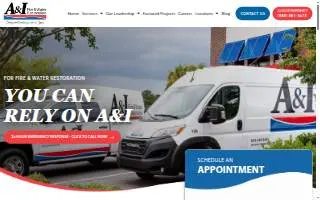 A&I Fire and Water Restoration of North Charleston website