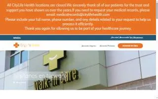 CityLife Health website