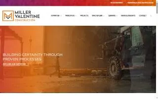 Miller Valentine Construction of Charleston website