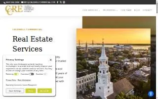Caldwell Commercial Real Estate Services website