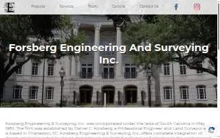 Forsberg Engineering & Surveying website