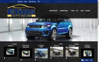 Elias Auto Sales website