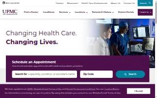 UPMC Lakefront Primary Care website