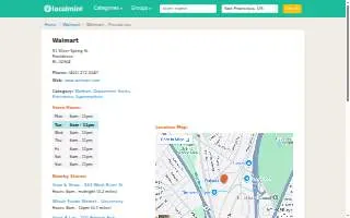 Walmart of Providence website