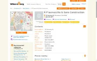 R P Iannuccillo & Sons Construction website