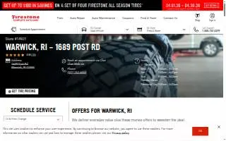 Firestone Complete Auto Care of Warwick website