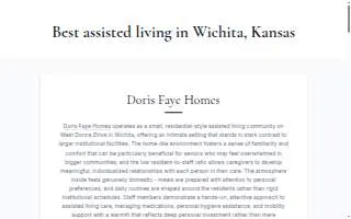 Doris Faye Homes website