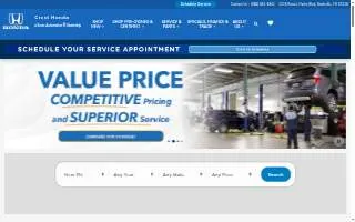 Crest Honda website