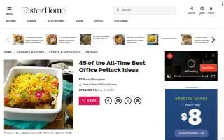 Potluck Café Catering website