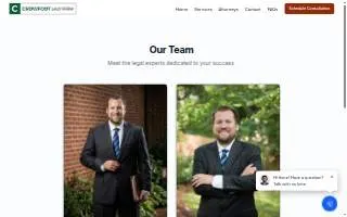 Crowfoot Law Firm website