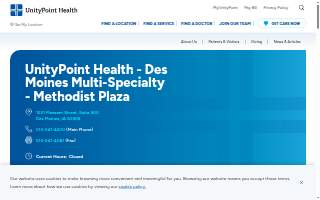 UnityPoint Health - Des Moines Multi-Specialty - Methodist Plaza