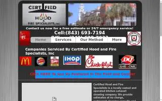 Certified Hood & Fire Specialist website